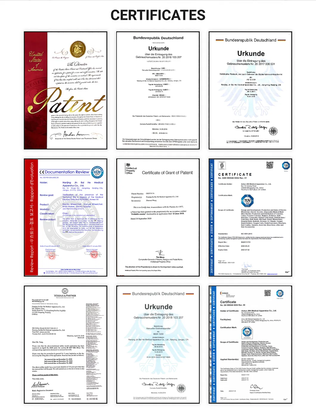 Certification Documents