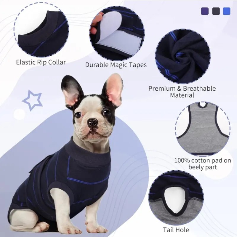 Soft Surgical Recovery Suit for Male Dogs and Pets