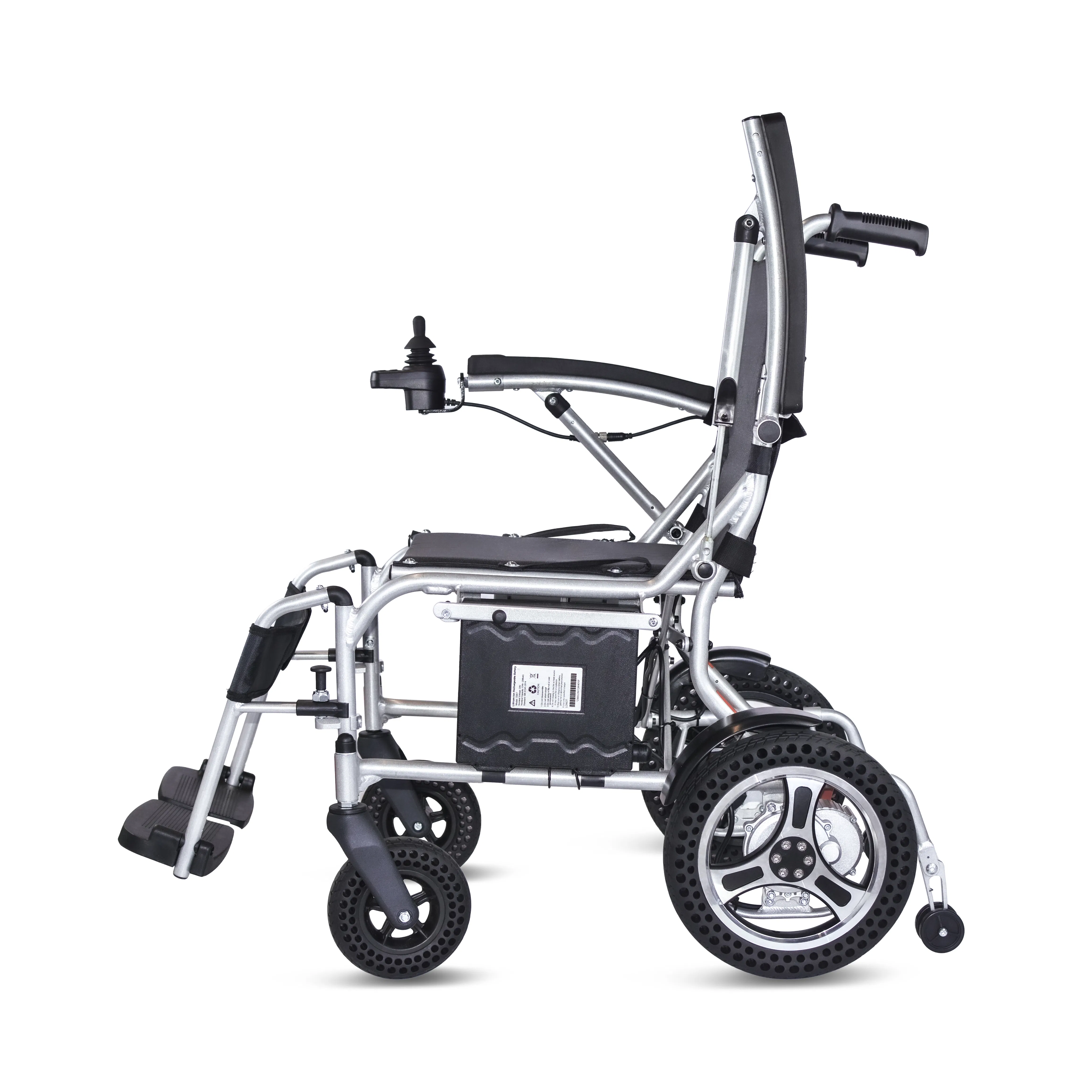 Extra Wide Electric Wheelchair with 100kg Load Capacity and Dual 150W Motors