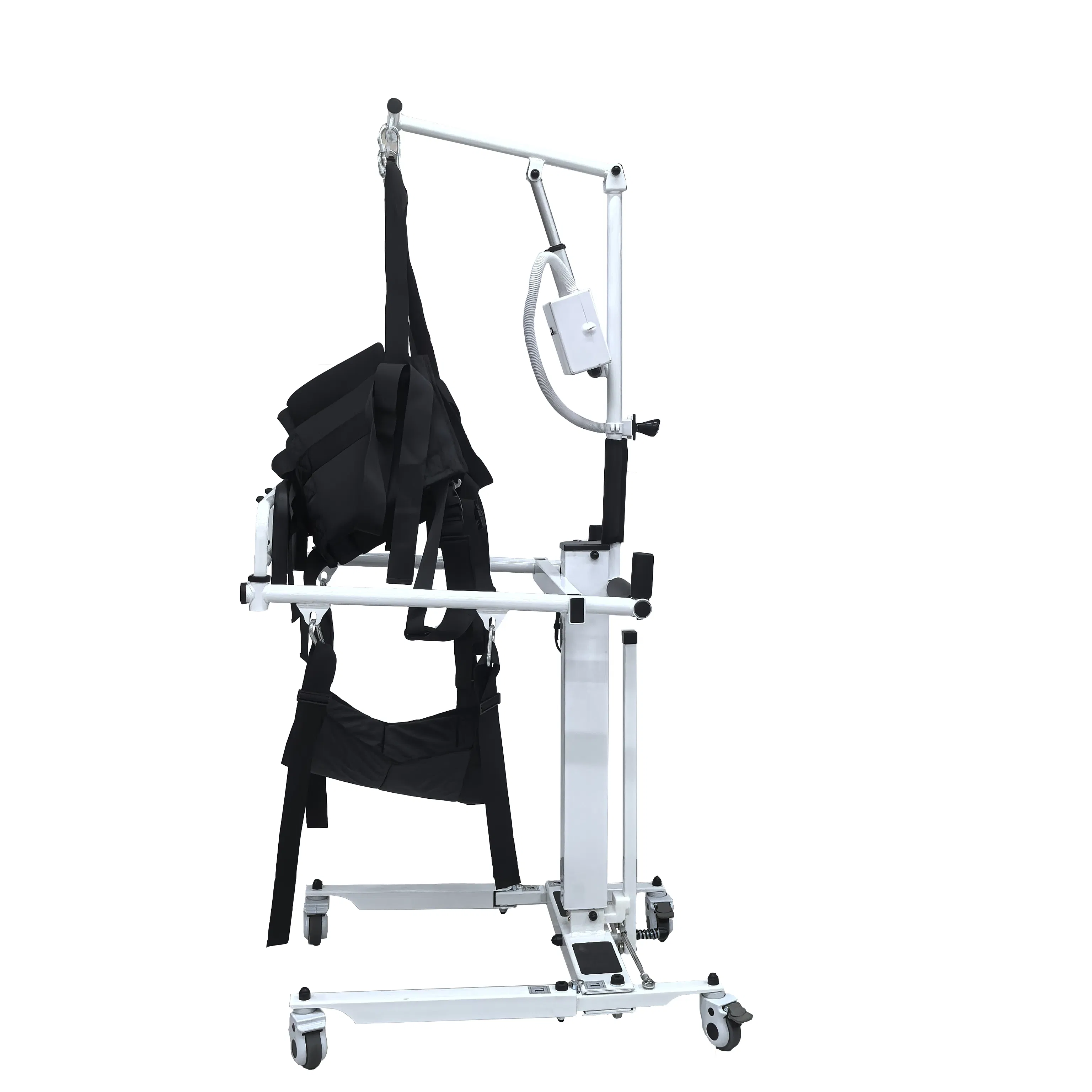 Folded Hoist Transfer Wheelchair - 300lbs Load, Excellent Mobility Solution