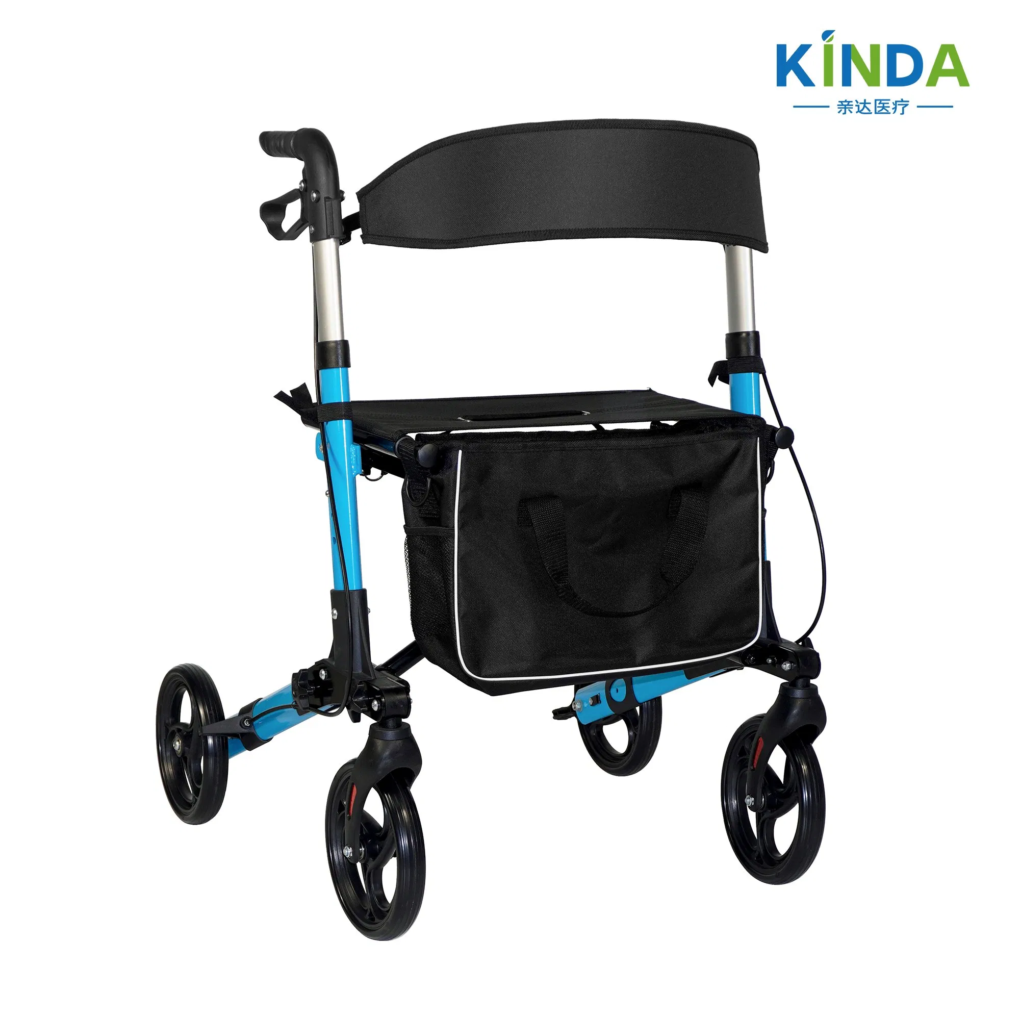 Heavy Duty Walker Rollator: Foldable Design &amp; Custom Colors