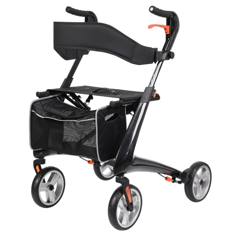 Carbon Fiber Rehabilitation Equipment with 110 Kg Maximum Load Weight Seniors Ultalight Rollator