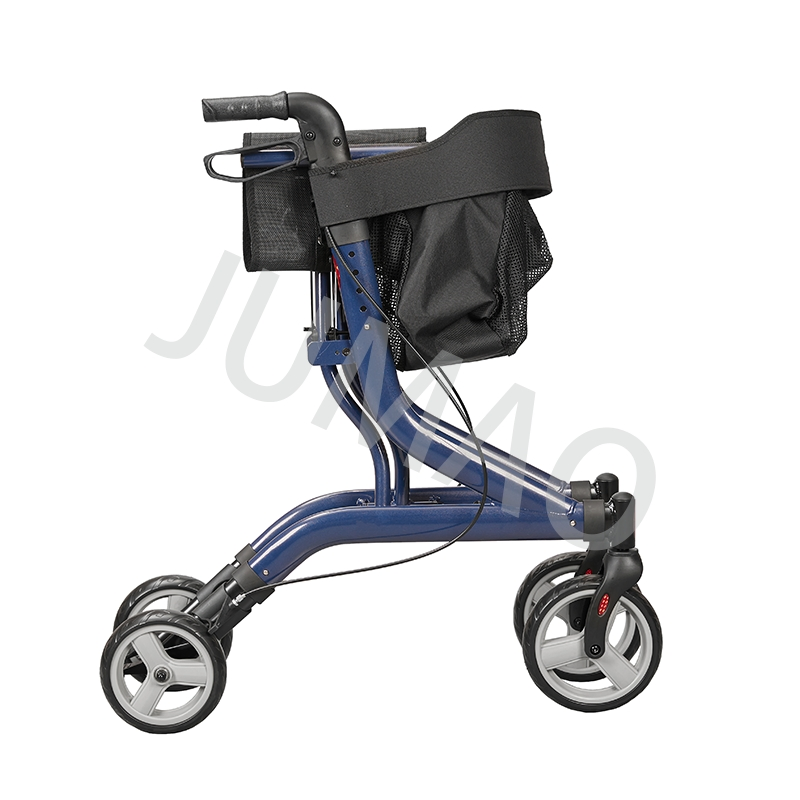 Premium Lightweight Aluminum Rollator with Comfortable Seat for Seniors