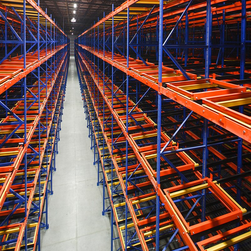 Wholesale Warehouse Racking System Heavy Duty Metal Shelving Warehouse Storage Push Back Push Back Pallet Racking Systems