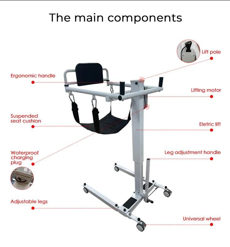 All-in-One Commodes Toilet Chair for Comfort and Accessibility Patient Transfer Equipment