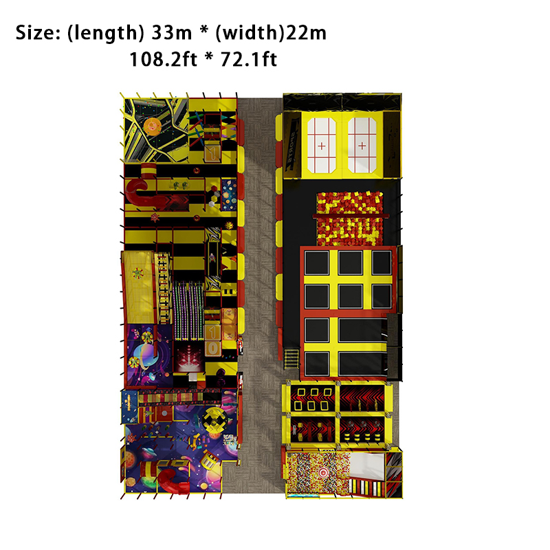 Slides Trampolines Climbing Mazes Zip Lines Amusement Park Facilities Commercial Indoor Children's Soft Play Playground