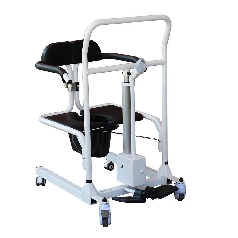 Commode Electric Transfer Wheelchair Disabled Care Patient Lift Toilet Chair