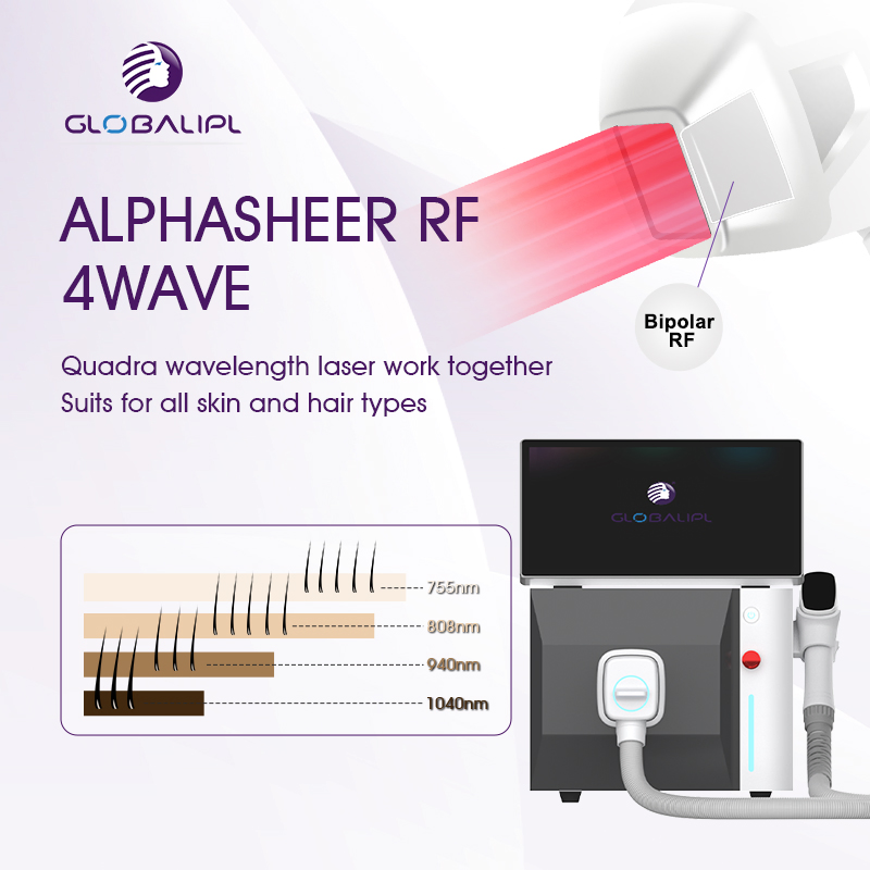 3 Wavelength 755 808 1064 Depilation Laser Hair Removal Machine Diode Laser Hair Removal Equipment