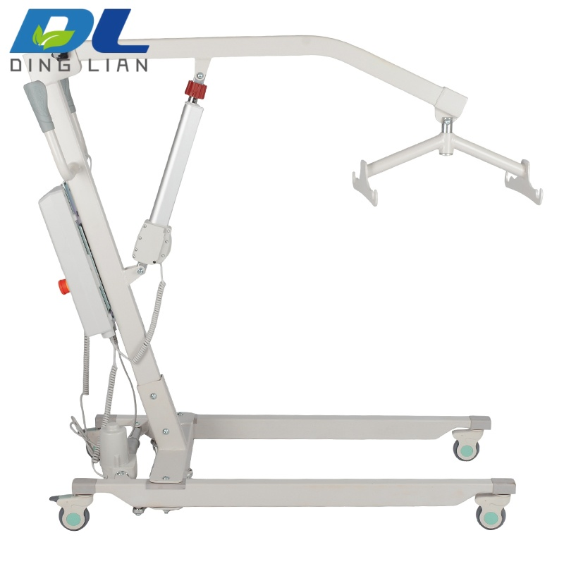 Multi Functional Four Wheel Patient Friendly Medical Equipment Mobile Electric Transfer Lift with Hook