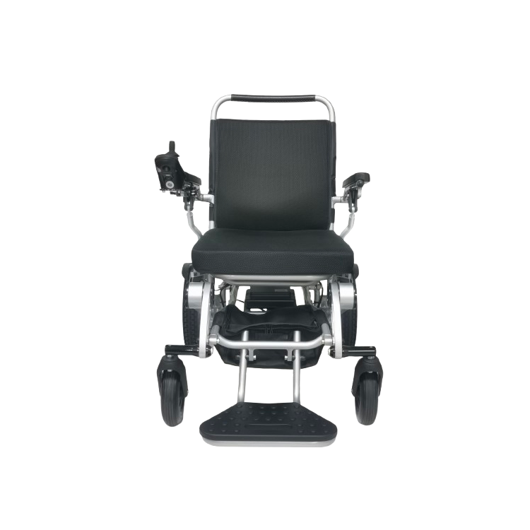 Good Price Wholesale Lightweight Folding Aluminum Electric Wheelchair for Elderly &amp; Disabled People Rehabilitation Equipment