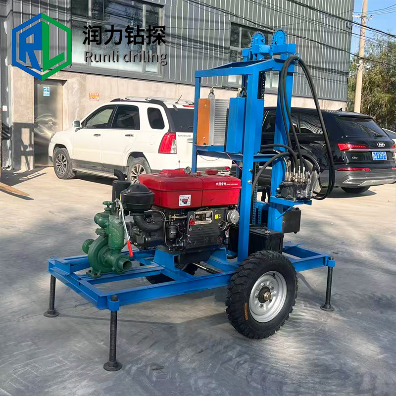 China Factory Price Mini Portable 25HP 29HP 30HP 35HP Underground Water Well Drilling Machine Drilling Rig/Machine De Forage De Puits