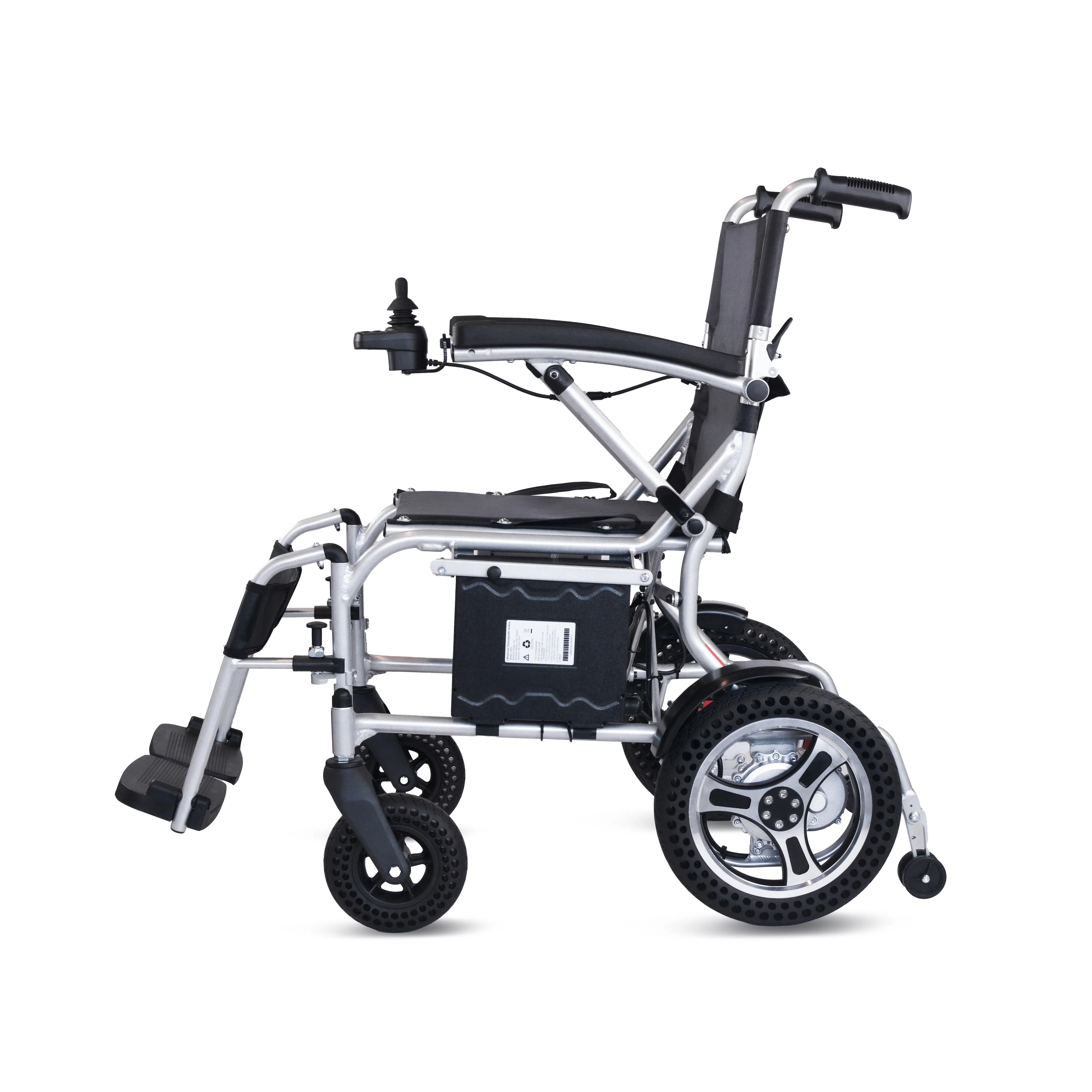 Extra Wide Electric Wheelchair with 100kg Load Capacity and Dual 150W Motors
