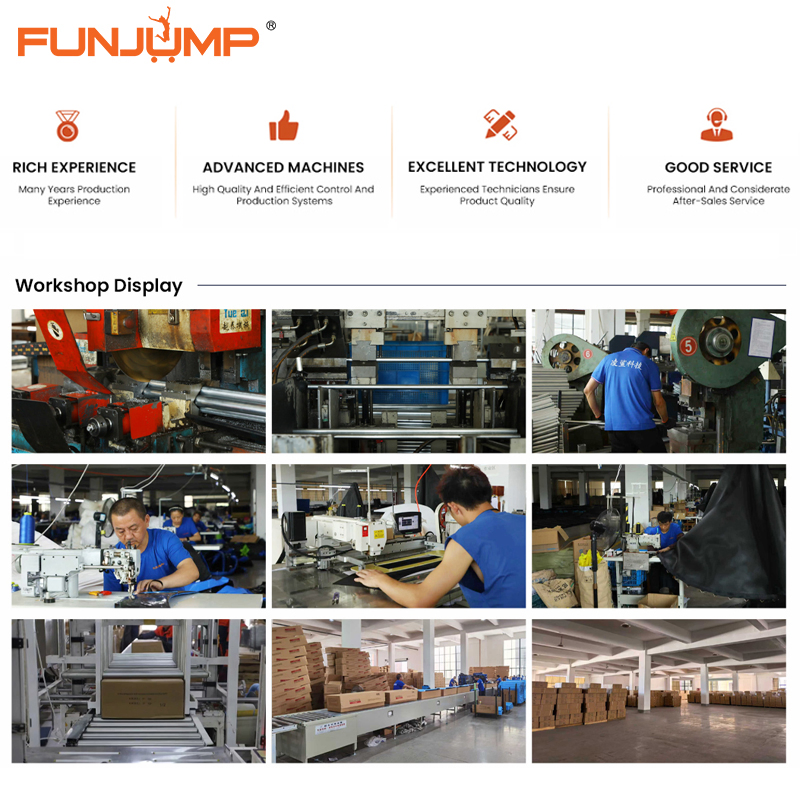 Funjump 16FT Outdoor Jumping Fitness Gymnastic Equipment Bungee Indoor Mini Round Child/Kids Bungee Board Trampoline for Sale