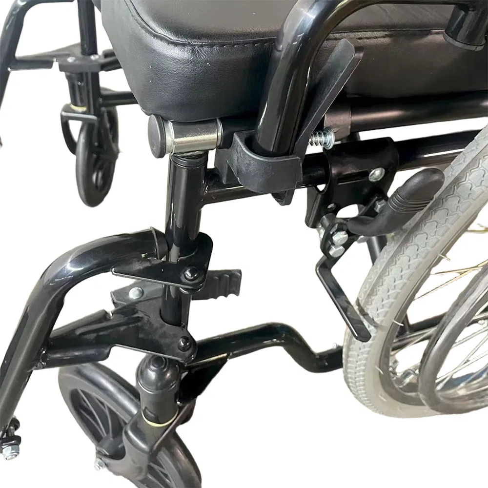 Post-Surgery Mobility Manual Fold Metal Aluminum Quick-Release Rear Wheels Frame Hospital Handicapped Commode Wheelchair