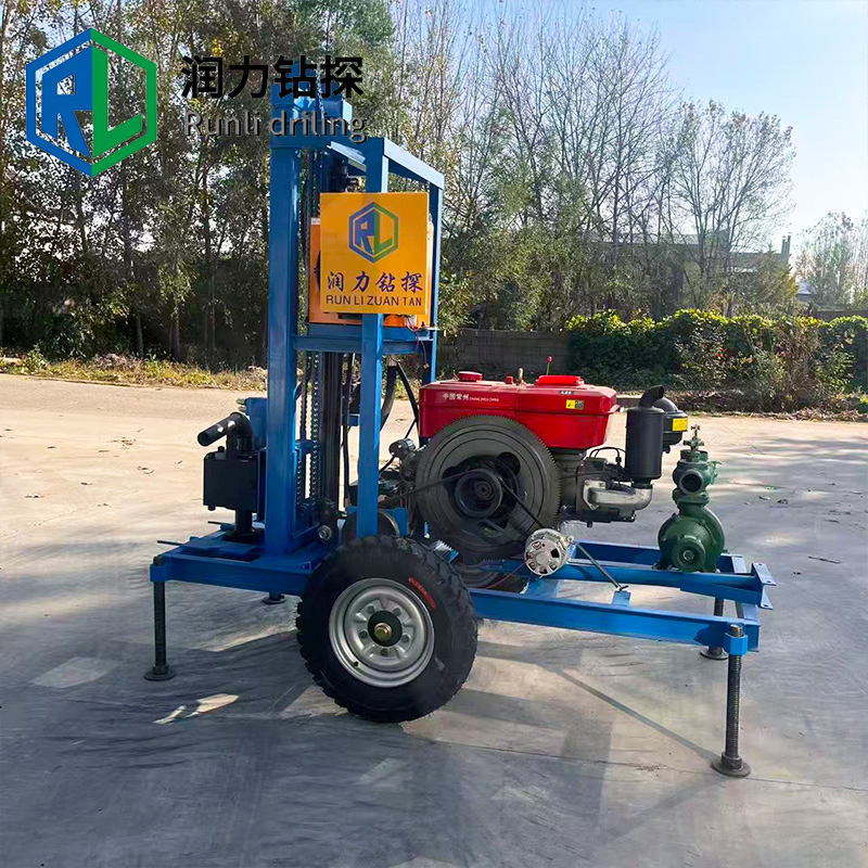 China Factory Price Mini Portable 25HP 29HP 30HP 35HP Underground Water Well Drilling Machine Drilling Rig/Machine De Forage De Puits