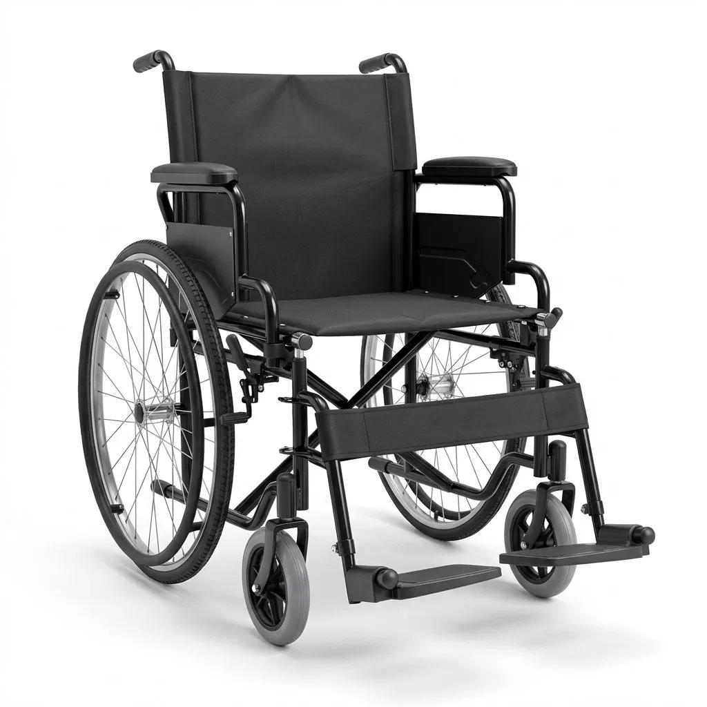 Ergonomic Elderly Wheelchair Non-Slip Manual Mobility Chair for Daily Home Care and Nursing