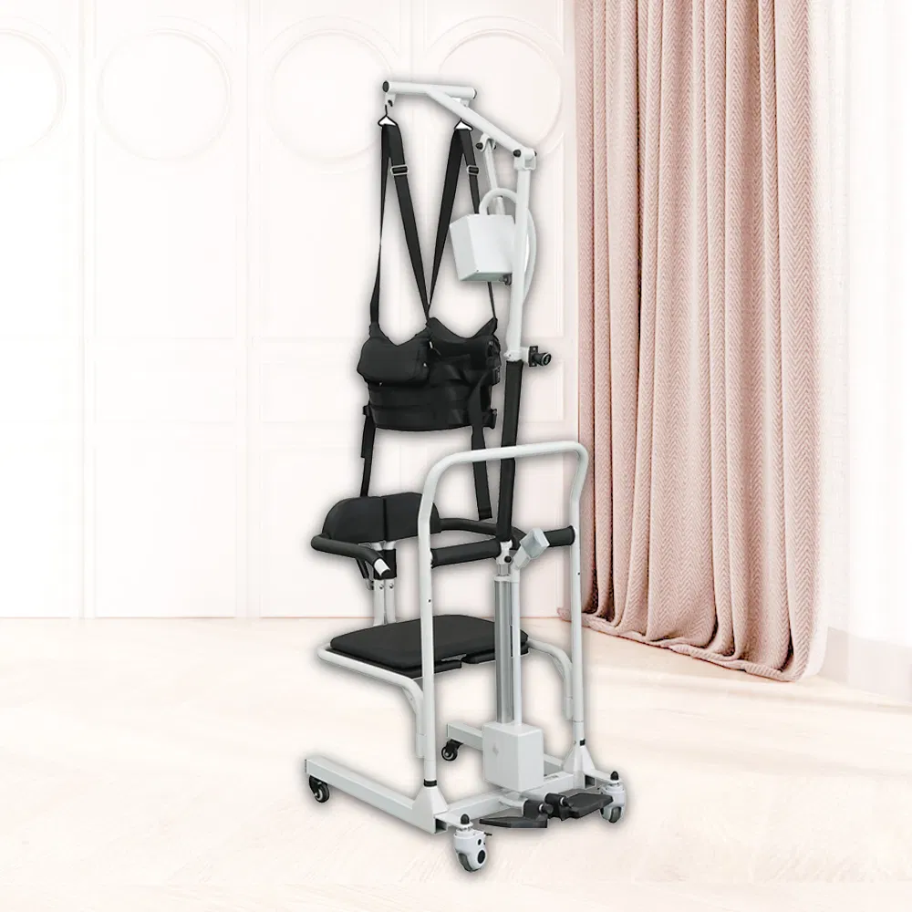Transfer Patient Chair White Seat Lift Toilet Chair Disable Equipment