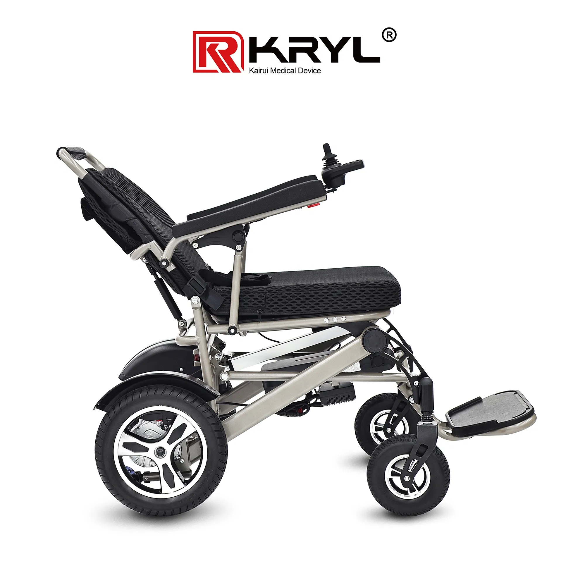 Adjustable Speed Wheelchair with Portable Design and Removable Battery