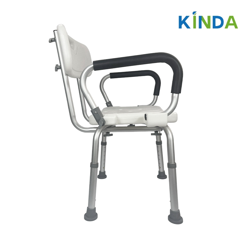 Adjustable Standing Aid Bath Chair with Comfortable Armrests