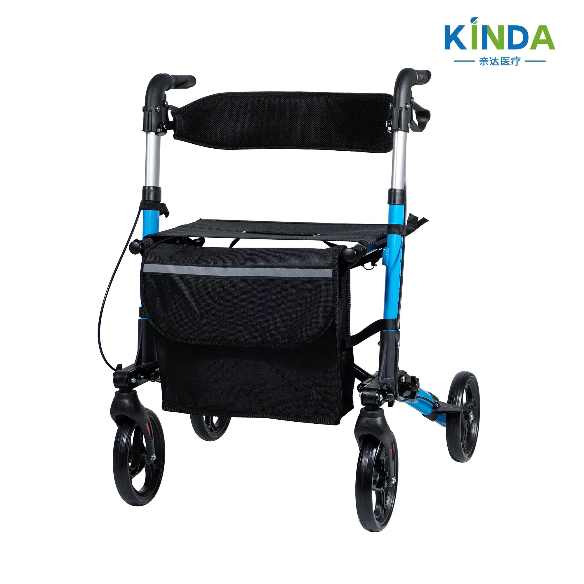 Heavy Duty Walker Rollator: Foldable Design &amp; Custom Colors