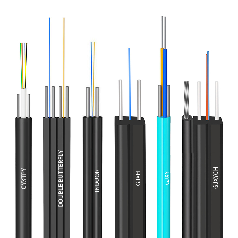 15+ Years Fiber Cable Manufacturer 1/2/4core Singlemode Self-Supporting Figure 8 Drop Cable with ISO9001 for FTTH Outdoor Indoor High-Speed Broadband Access