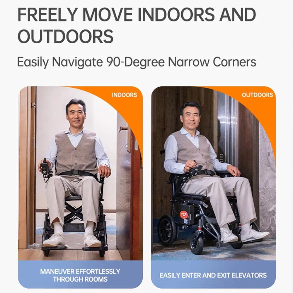 Deban China Quality Cheap Price Remote Control Lightweight Power Mobility Wheel Chair Portable Folding Electric Wheelchair for Handicapped Elderly Disabled