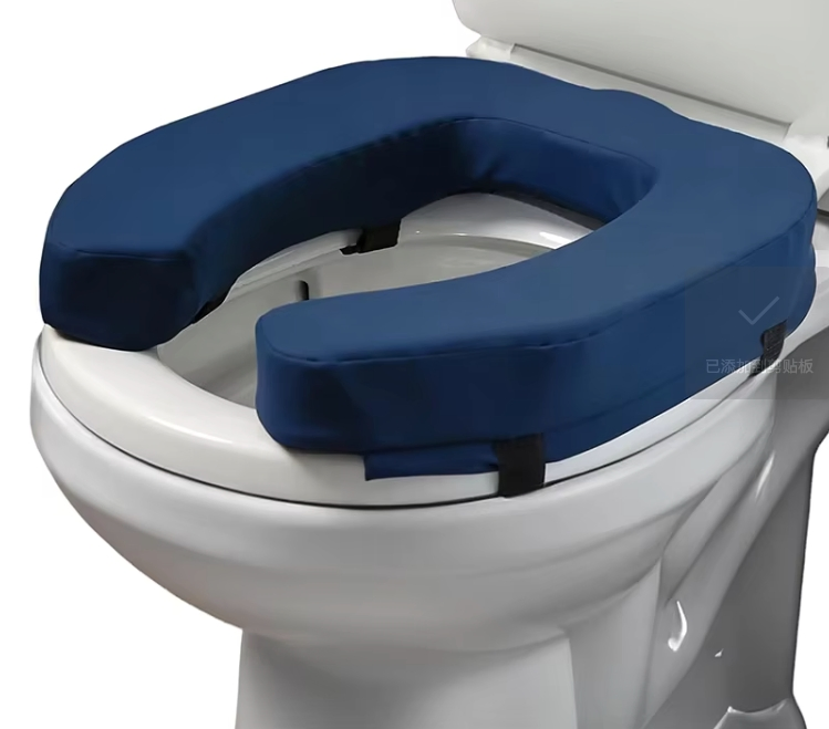 Removable U-Shaped Raised Toilet Seat: Fits Most American/Regular Toilets