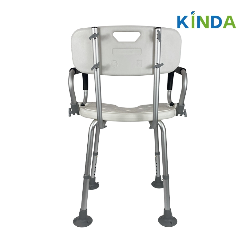 Adjustable Standing Aid Bath Chair with Comfortable Armrests