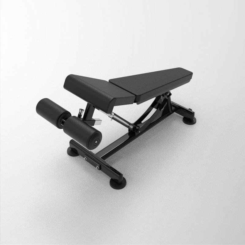 Commercial Adjustable Decline Bench Gym Equipment with Thickened Pad Leg Support for Intensive Weight Training