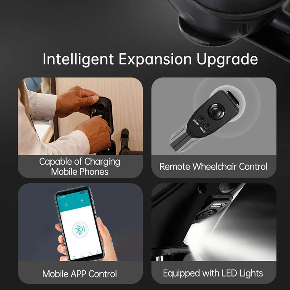 Deban China Quality Cheap Price Remote Control Lightweight Power Mobility Wheel Chair Portable Folding Electric Wheelchair for Handicapped Elderly Disabled