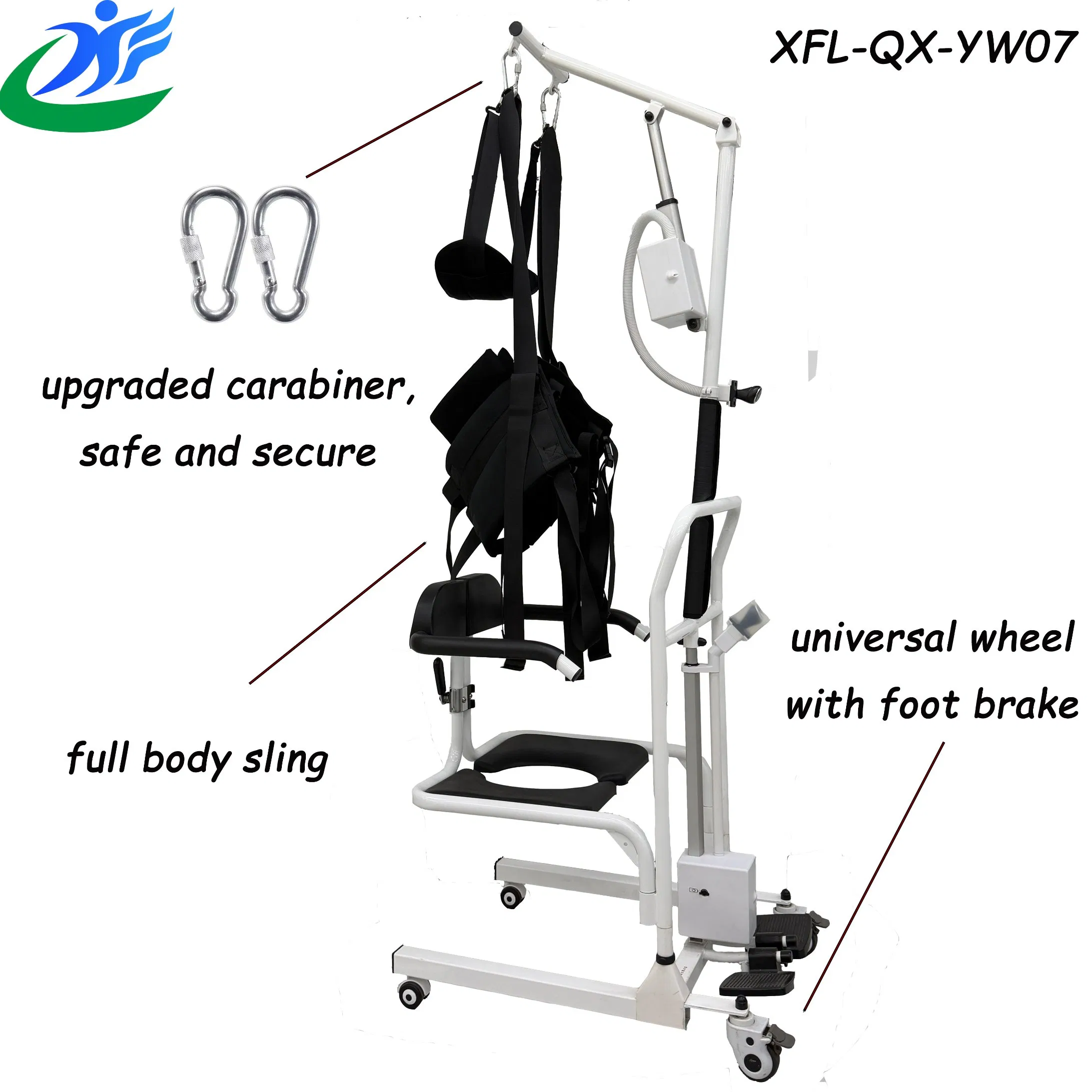 Premium Transfer and Shower Chair for Toilet Patient Sling Lift Medical Equipment