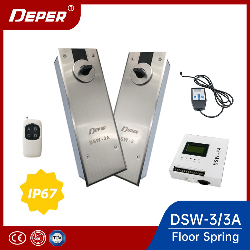 Dsw-3A Max. Door Weight 150kg Electric Ground Spring Floor Automatic Glass Swing Door Opener for Retail Stores