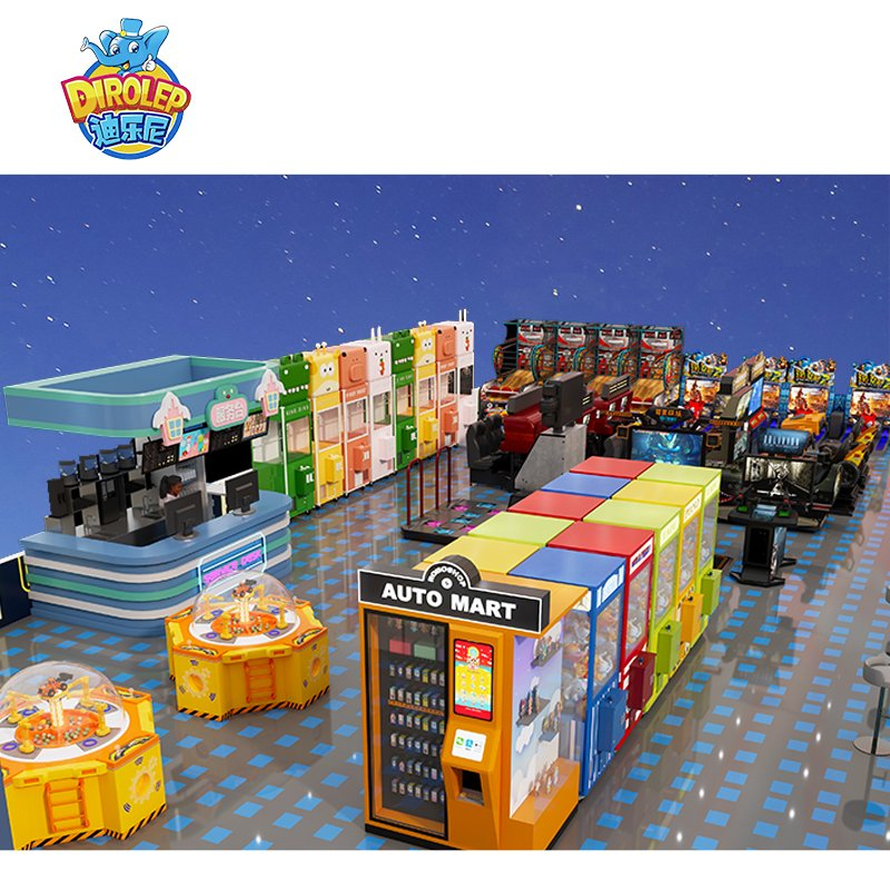 Indoor Amusement Equipment Kids Amusement Park Attractive Playground LED Slide Children Modular Playground with Slide