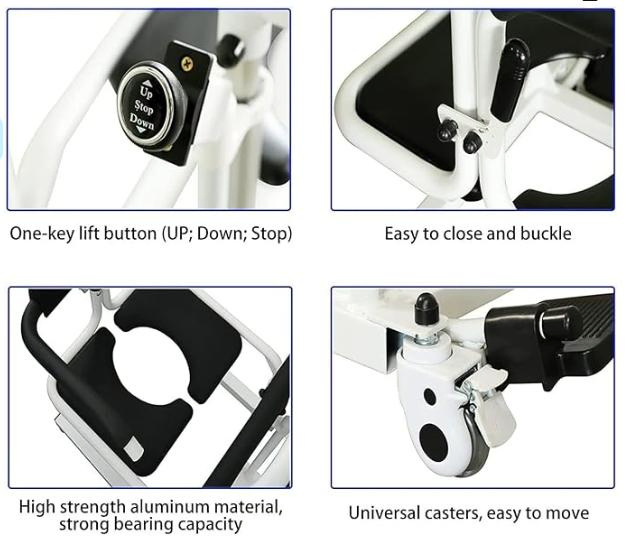 CE-Certified Electric Patient Lifting Device for Home or Nursing Use