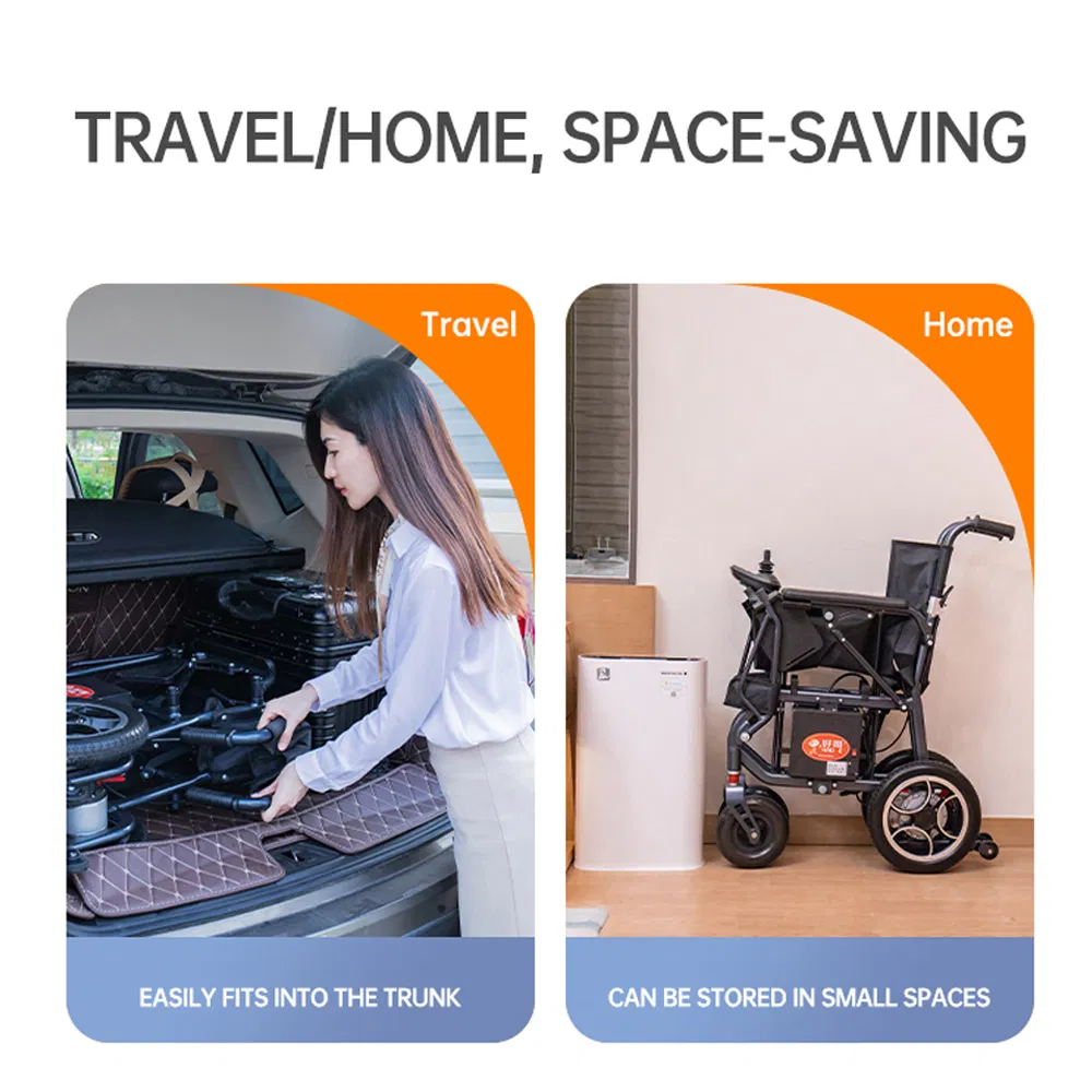 Deban China Quality Cheap Price Remote Control Lightweight Power Mobility Wheel Chair Portable Folding Electric Wheelchair for Handicapped Elderly Disabled