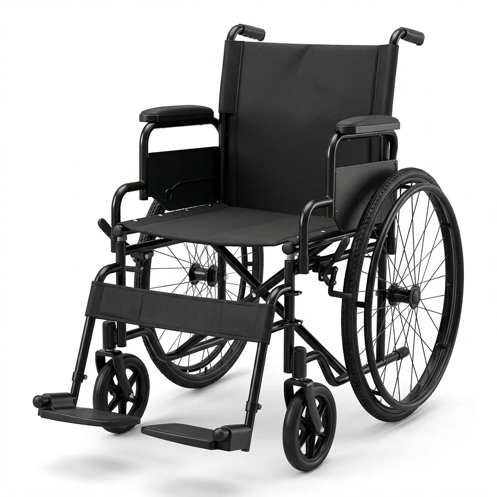 Ergonomic Elderly Wheelchair Non-Slip Manual Mobility Chair for Daily Home Care and Nursing