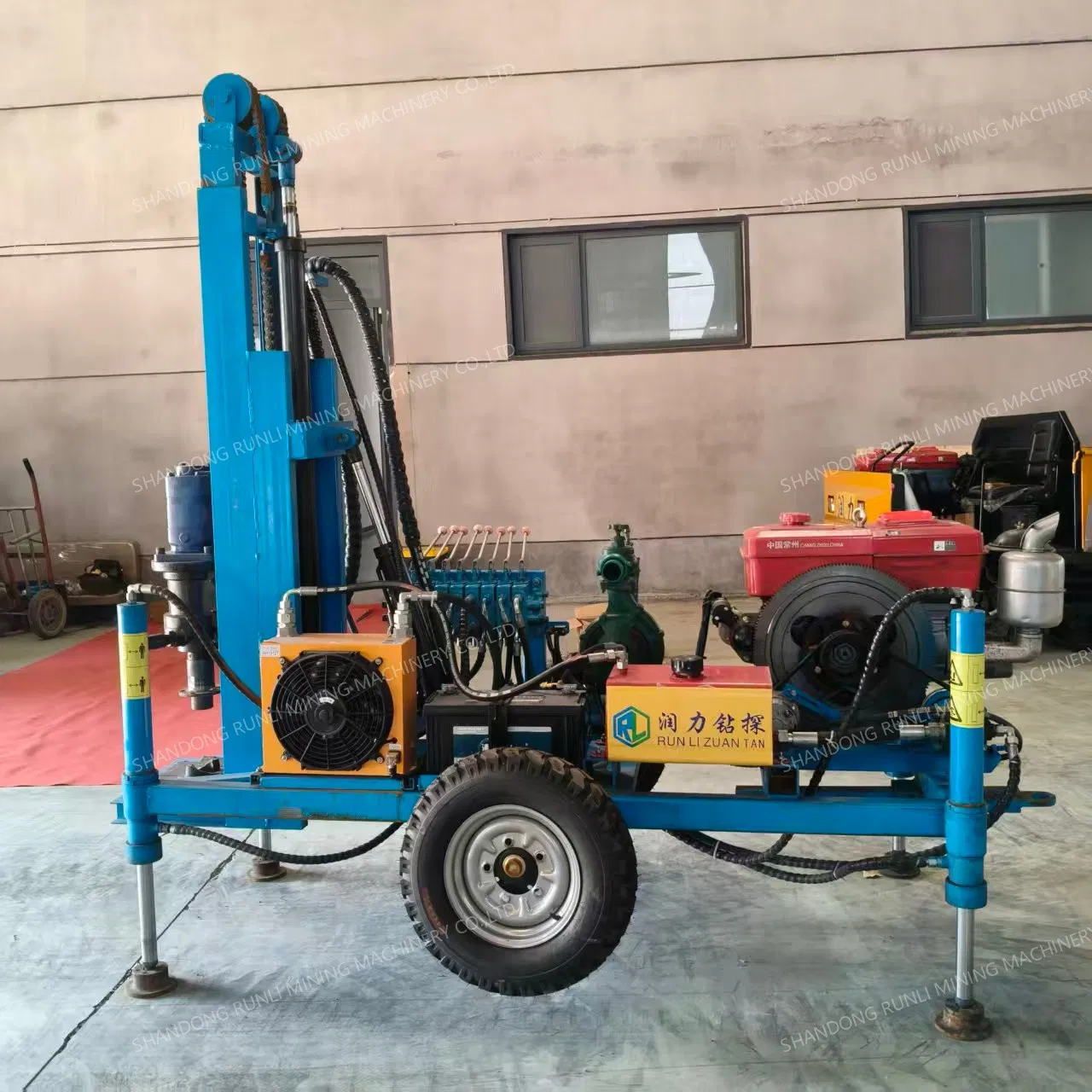 150 Meter Diesel Mini Water Well Drilling Rig Machine/Portable Hydraulic Drilling Machine