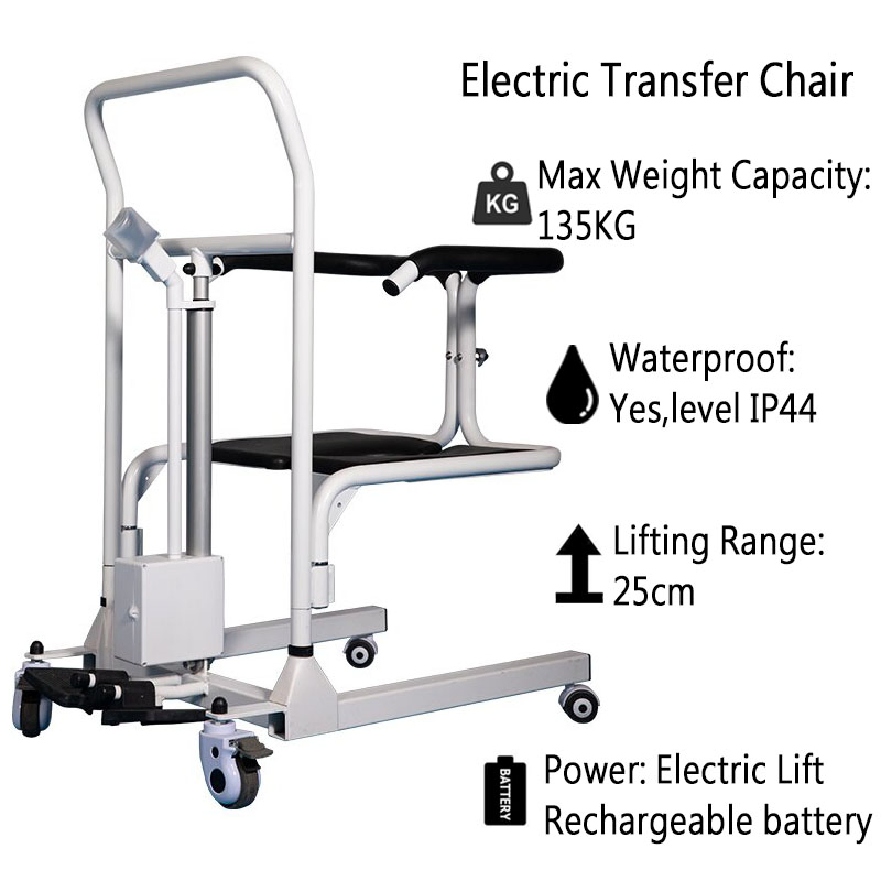 Healthcare Lift Transfer Chair Elderly Electric Operation Patient Lift Transfer Chair
