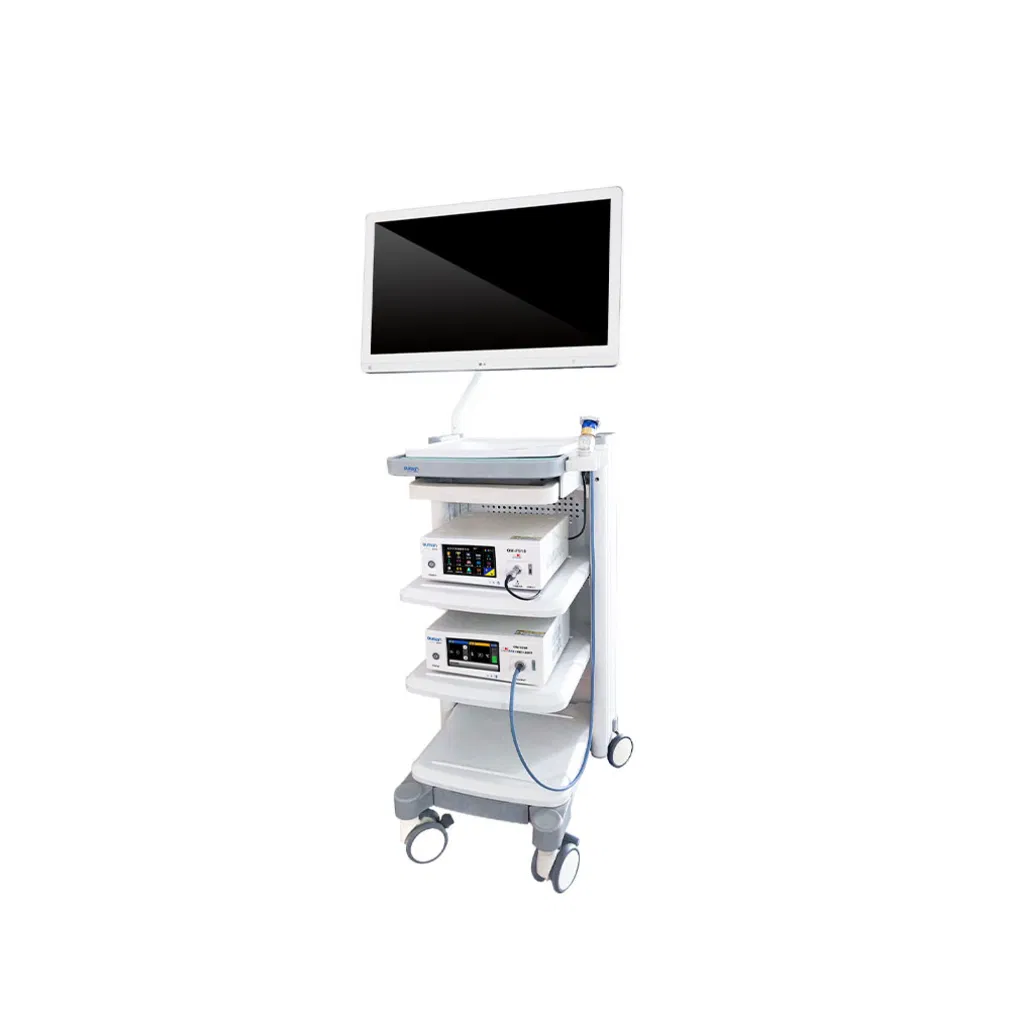 Ergonomic Touchscreen Medical Endoscopy Tower System