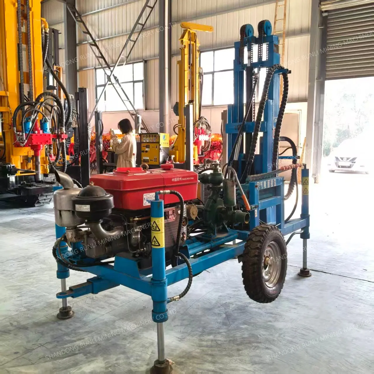 150 Meter Diesel Mini Water Well Drilling Rig Machine/Portable Hydraulic Drilling Machine