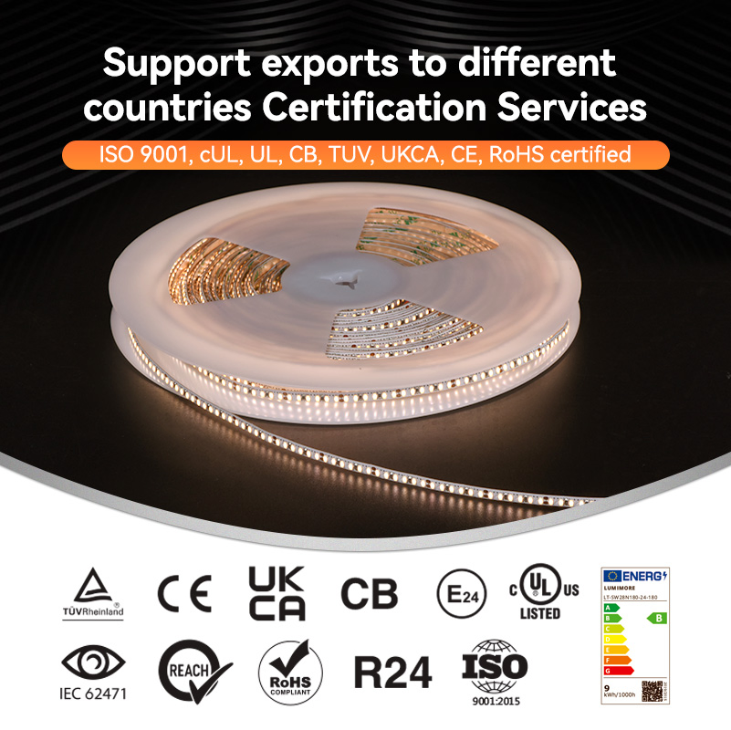 Customizable High CRI Indoor Copper IP20 240LEDs/M 1200lm/M Flexible SMD LED Strip