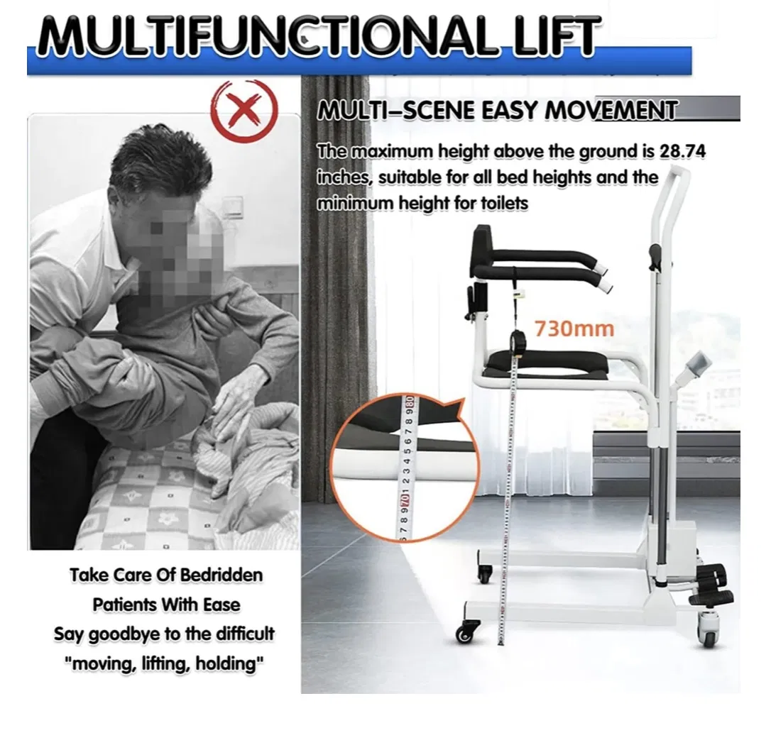 Senior Care Equipment Reclining Lift Seat for Bathroom Safety