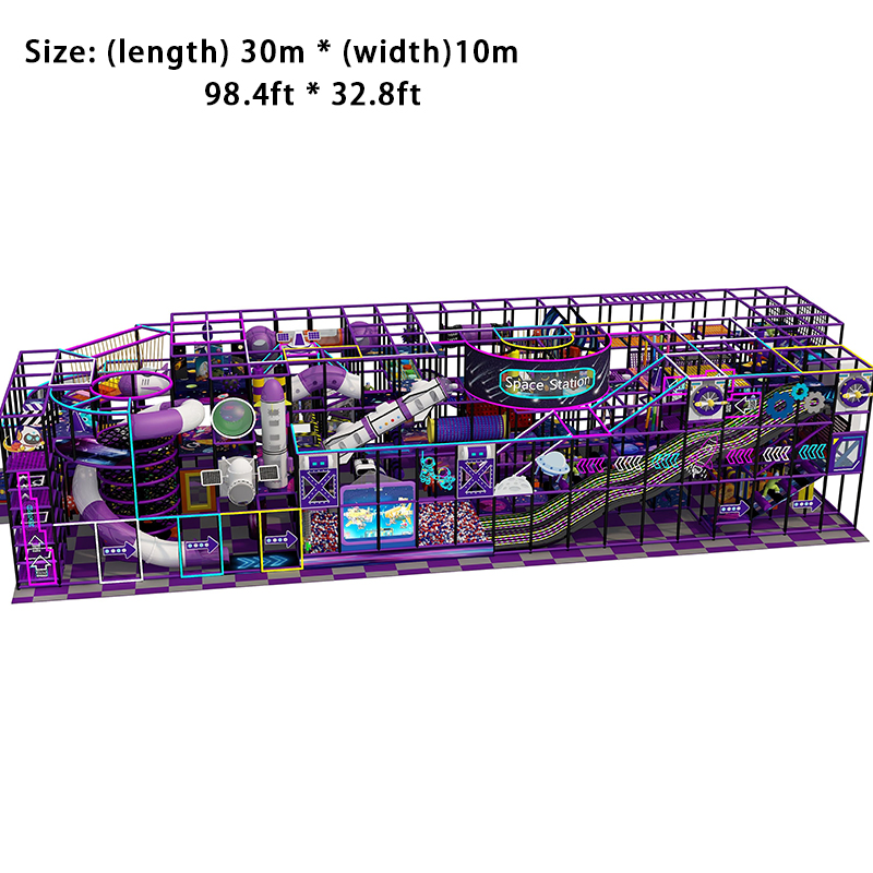 Slides Trampolines Climbing Mazes Zip Lines Amusement Park Facilities Commercial Indoor Children's Soft Play Playground