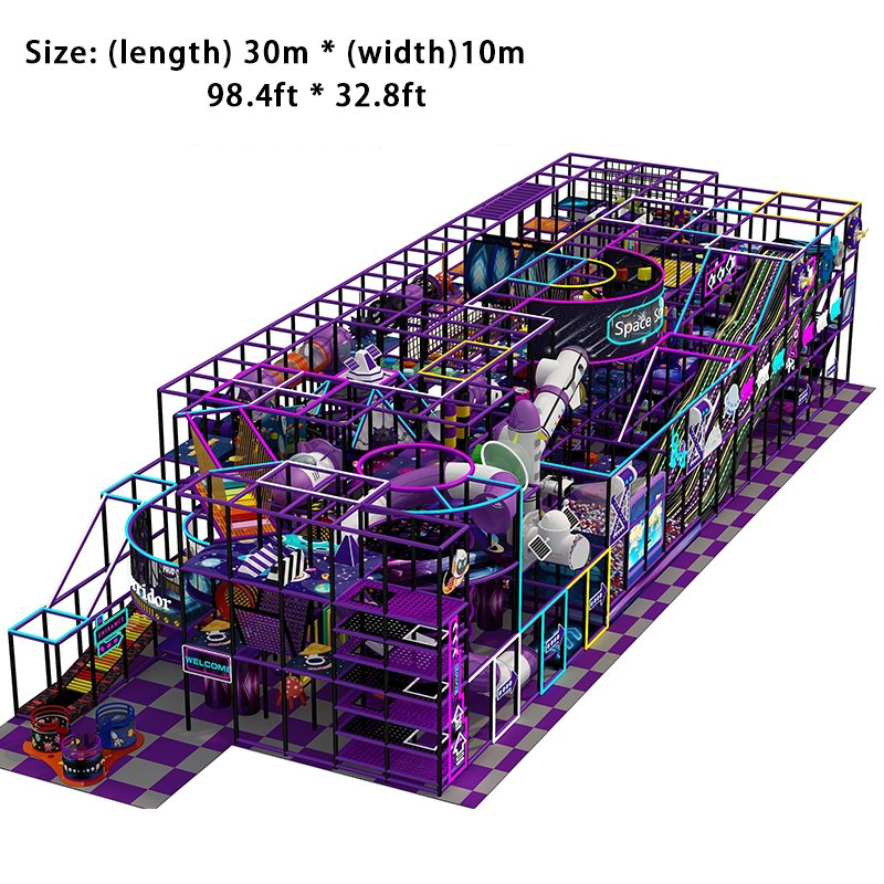 Slides Trampolines Climbing Mazes Zip Lines Amusement Park Facilities Commercial Indoor Children's Soft Play Playground