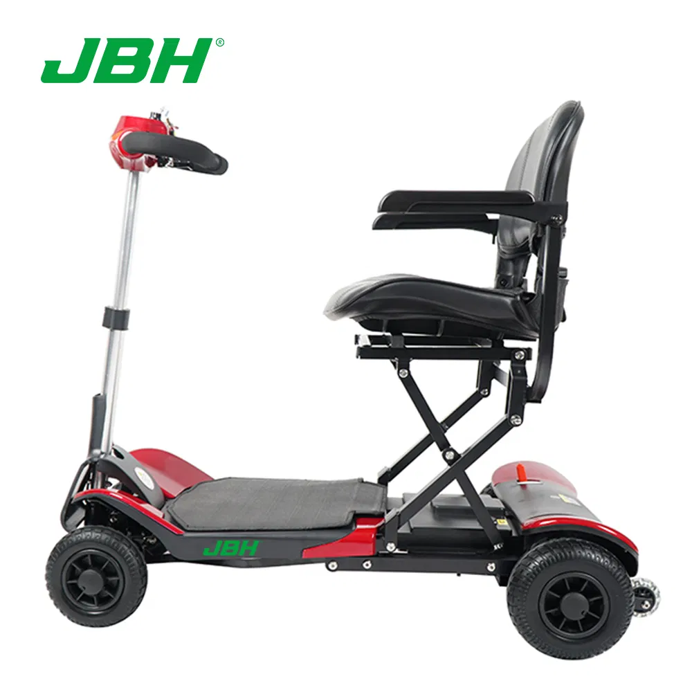 4 Wheel Mobility Scooter - Electric Powered Wheelchair Device - Compact Heavy Duty Mobile for Travel, Adults, Elderly - Long Range Power Extended Battery