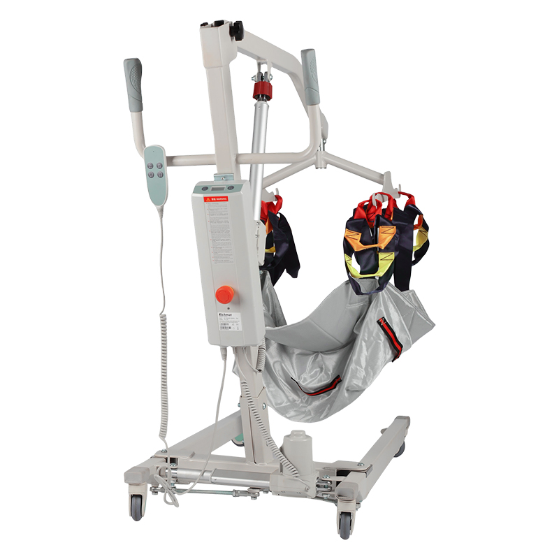 Movable Dl-Electric Shifting Machine Medical Four Wheel Convenient Equipment Wheelchair Patient Lift Transfer Shower Chair with Steel Pipe Hanger