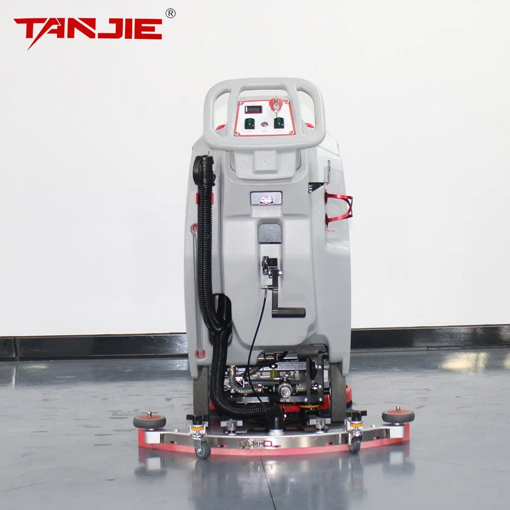 Auto Scrubber Machine Hotel Restaurant Hospital Supermarket Indoor Clean Hand Push Electric Floor Scrubber