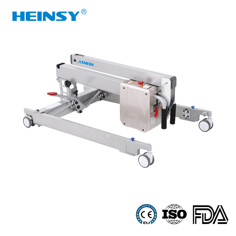 Hes-303 Aluminium Alloy Factory Direct Eldery Care Transfer Equipment Disabled Manual Electric Patient Lifter Machine