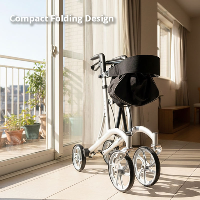 Rollator Walker for Elderly Care Service Users Capacity Mobility Aid for Enhanced