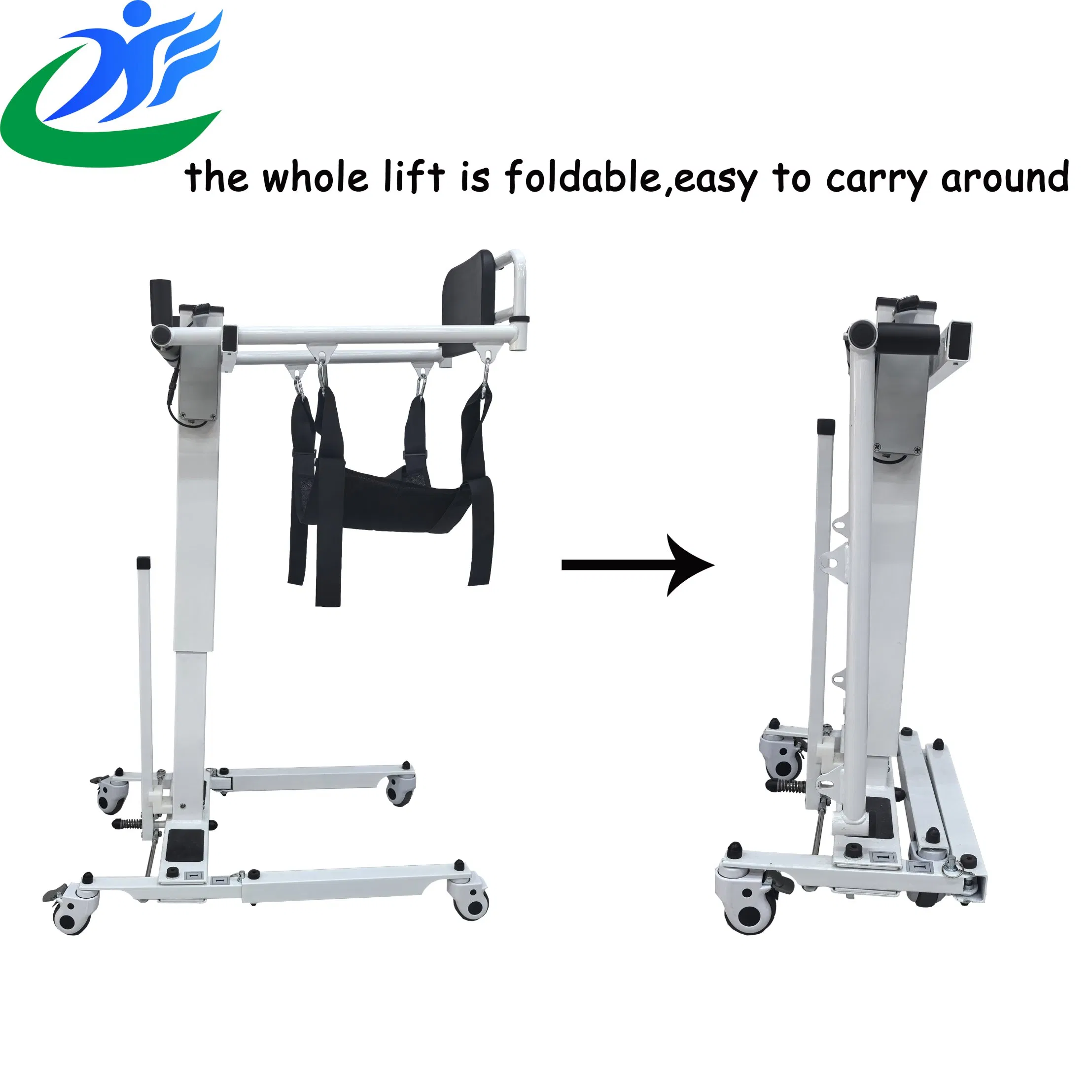 Patient Transfer Shower Chair Easy Operate Wheelchair Lifters for Paralyzed Medical Equipment